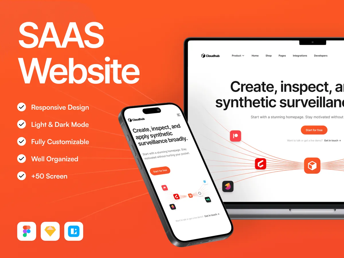 Cloudhub - SAAS Website Template