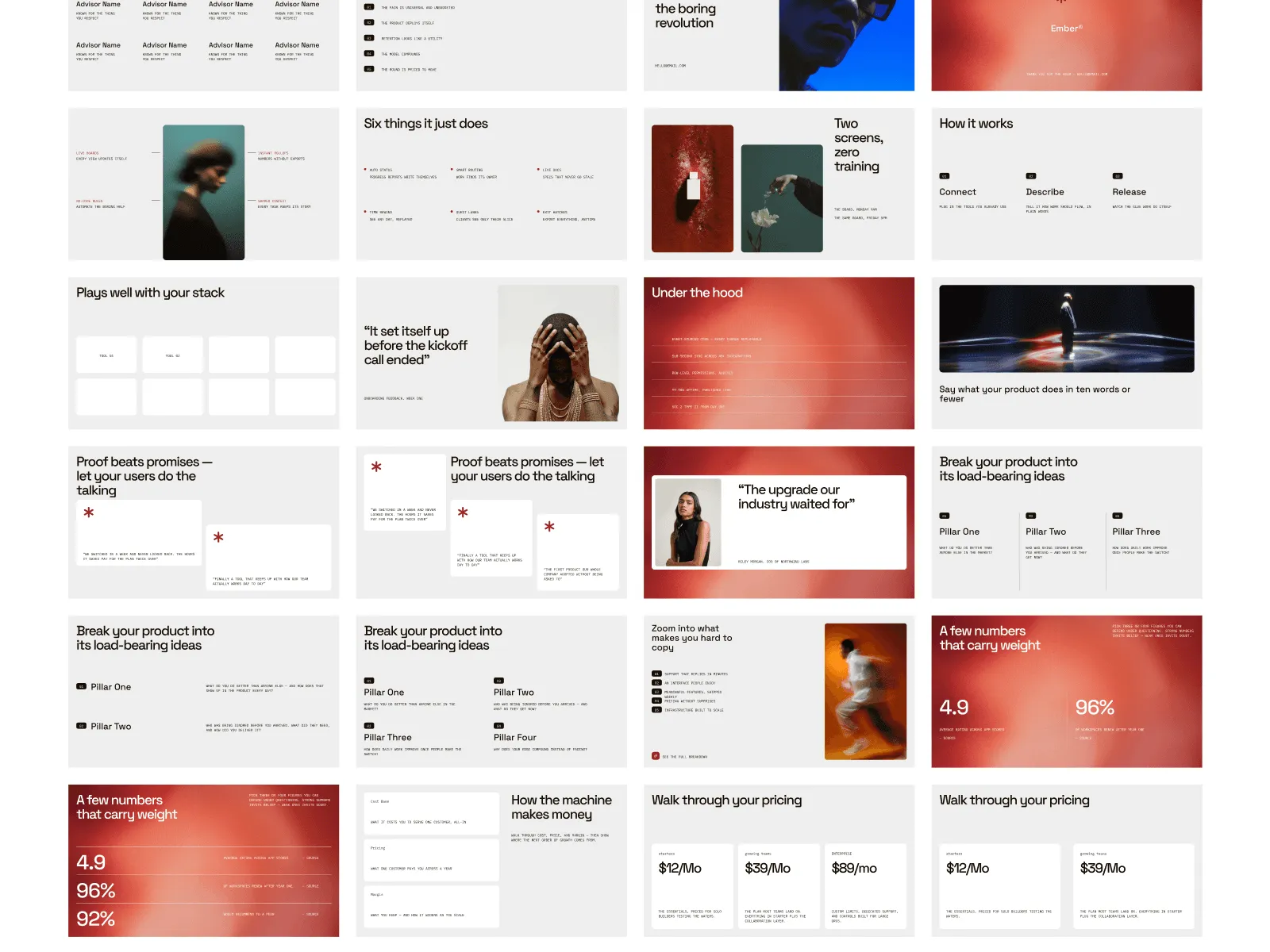 Ember - Startup Pitch Deck Template preview 1