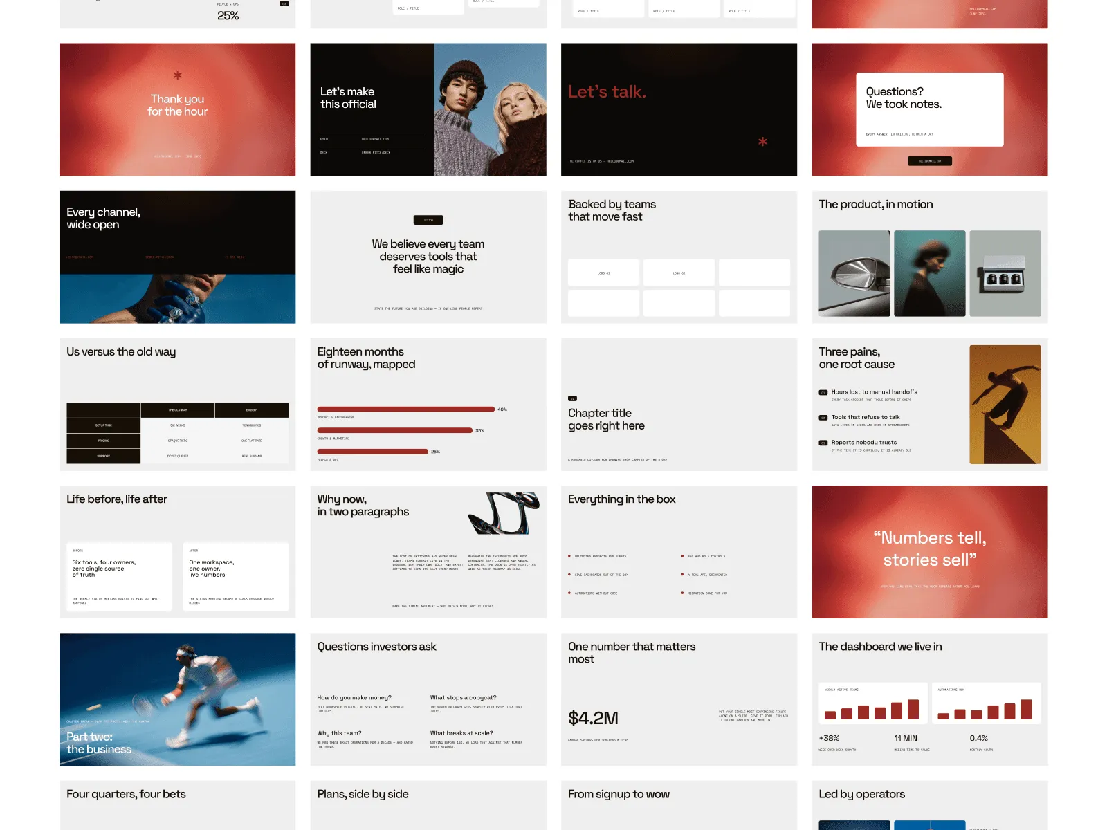 Ember - Startup Pitch Deck Template preview 5