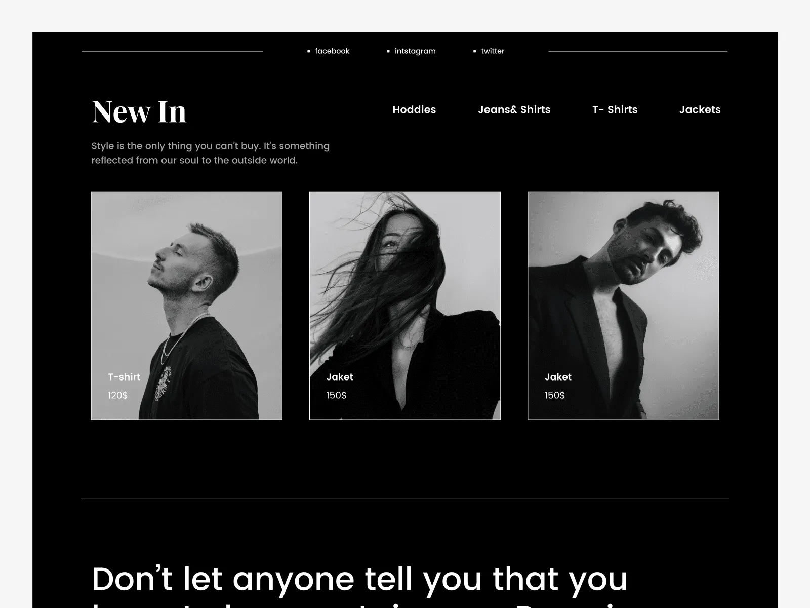 Fashion - Website Free UI Kit preview 2