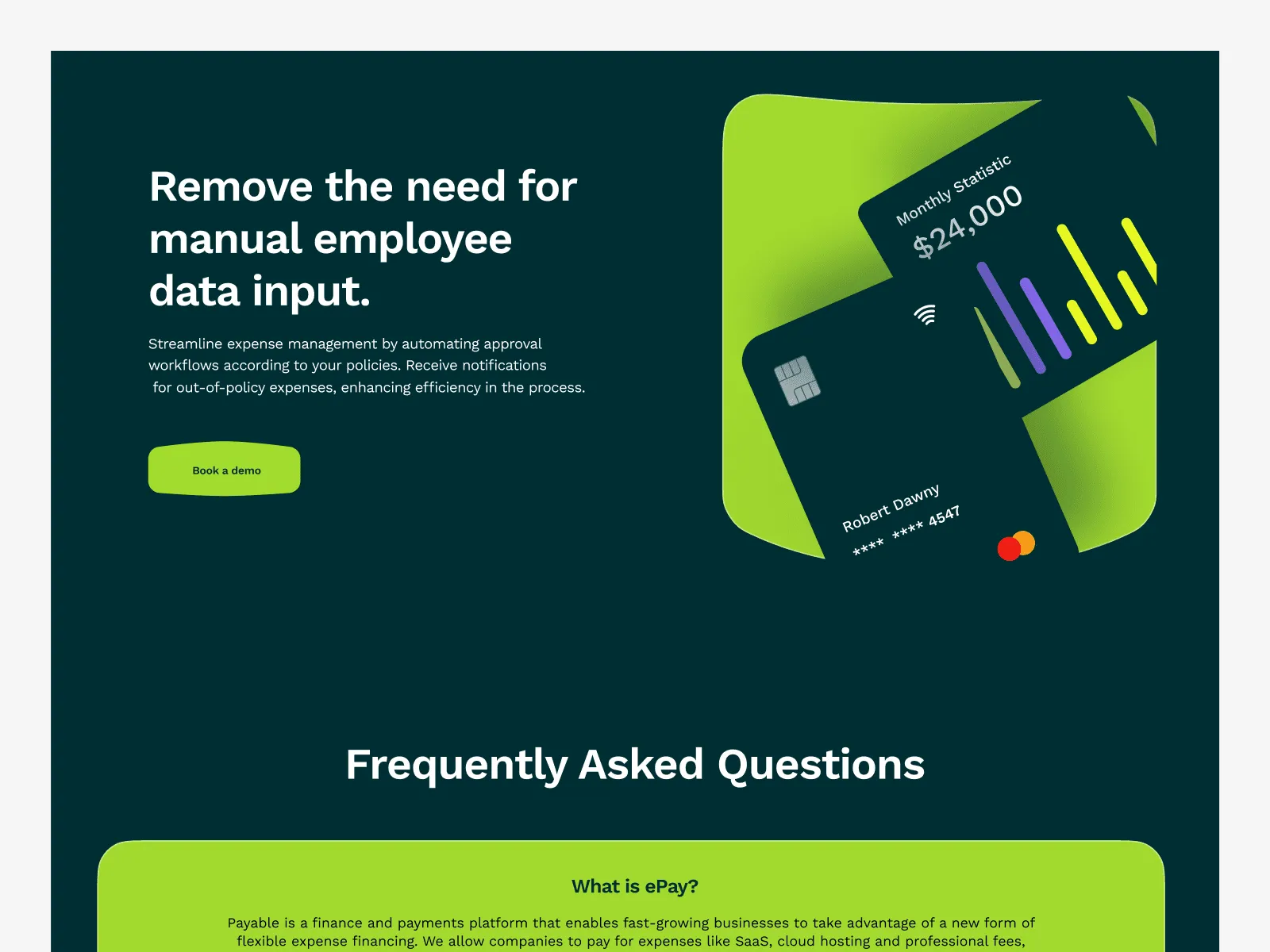 Fintech - Website Free UIKit preview 3