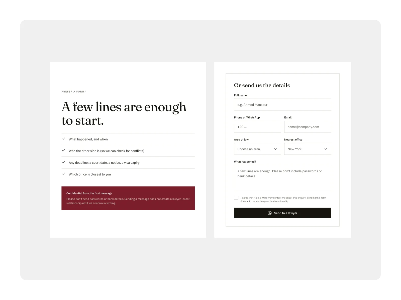 Hale & Ward - Law Firm Website Template preview 3