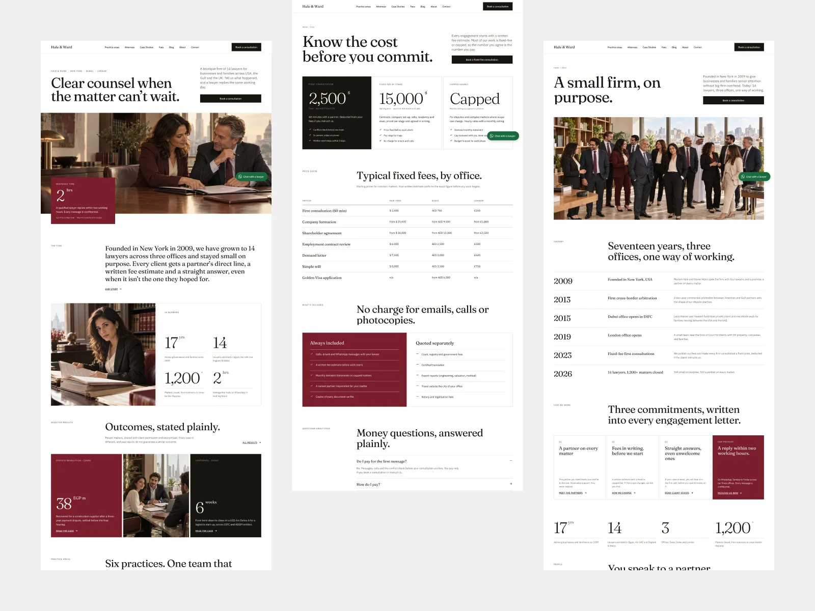 Hale & Ward - Law Firm Website Template preview 5