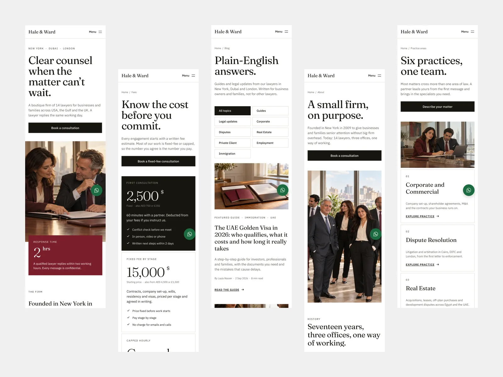 Hale & Ward - Law Firm Website Template preview 7