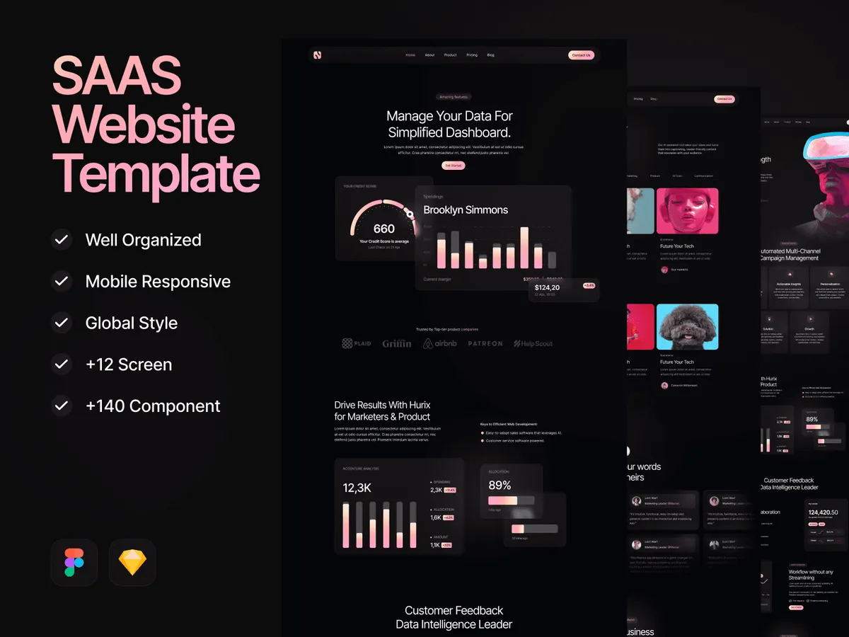 Hurix - SaaS Website Template