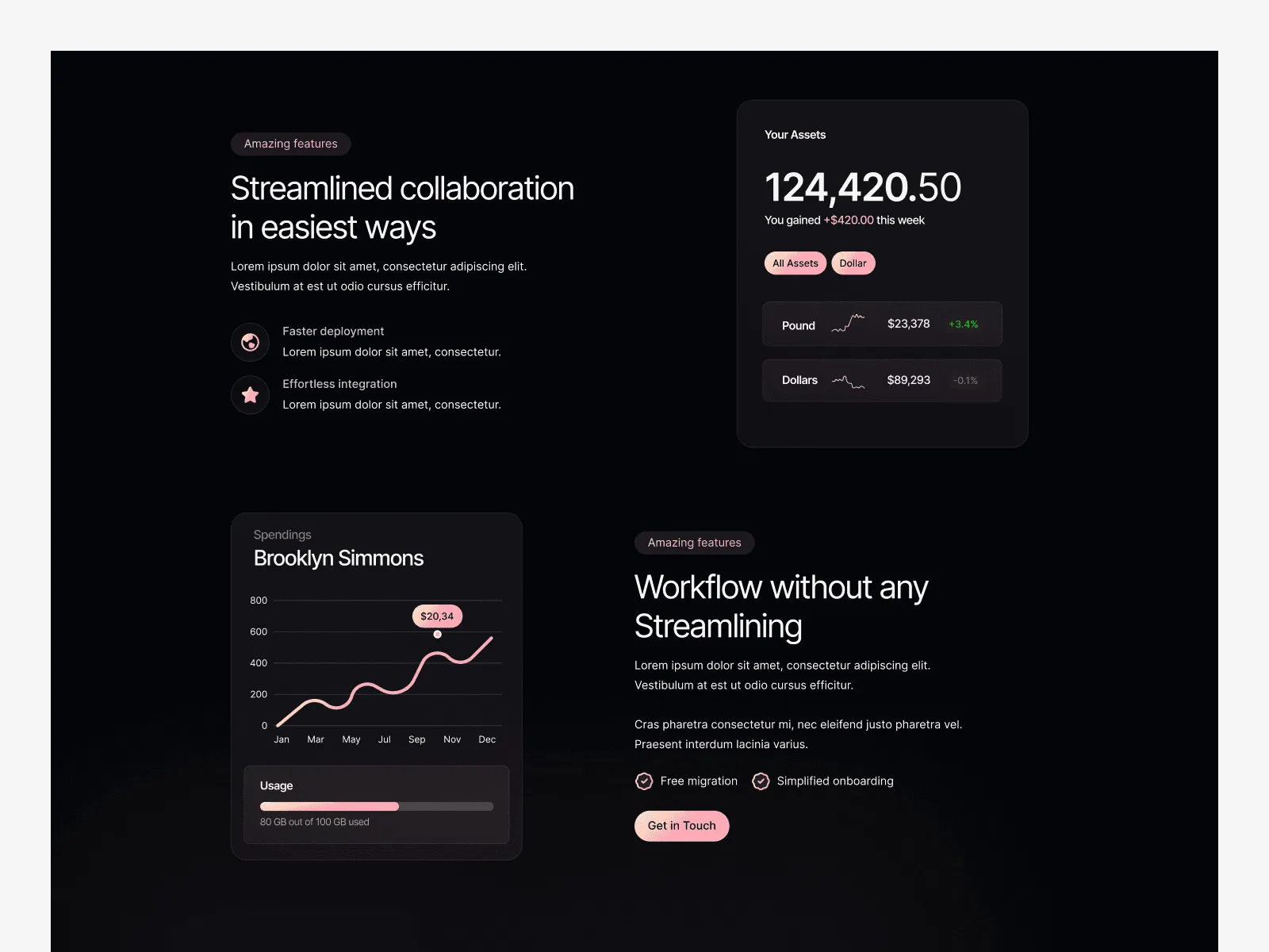 Hurix - SaaS Website Template preview 3