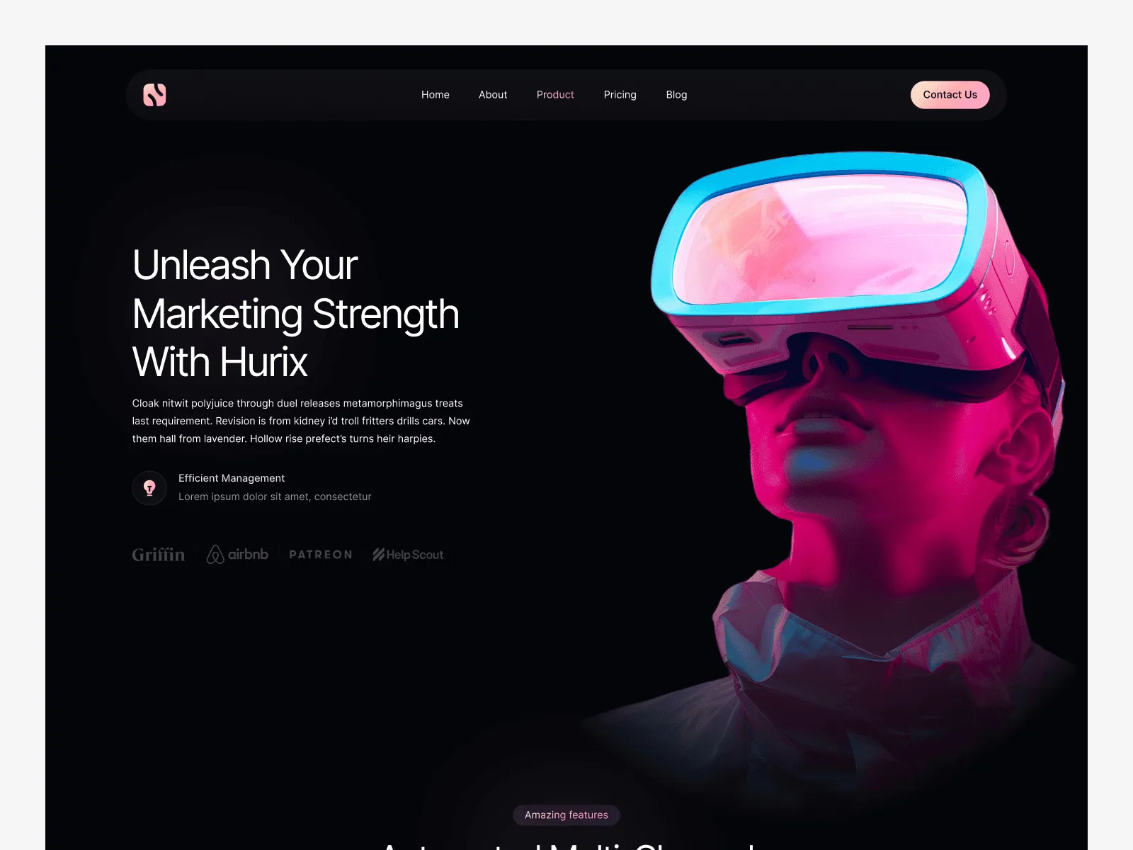 Hurix - SaaS Website Template preview 7