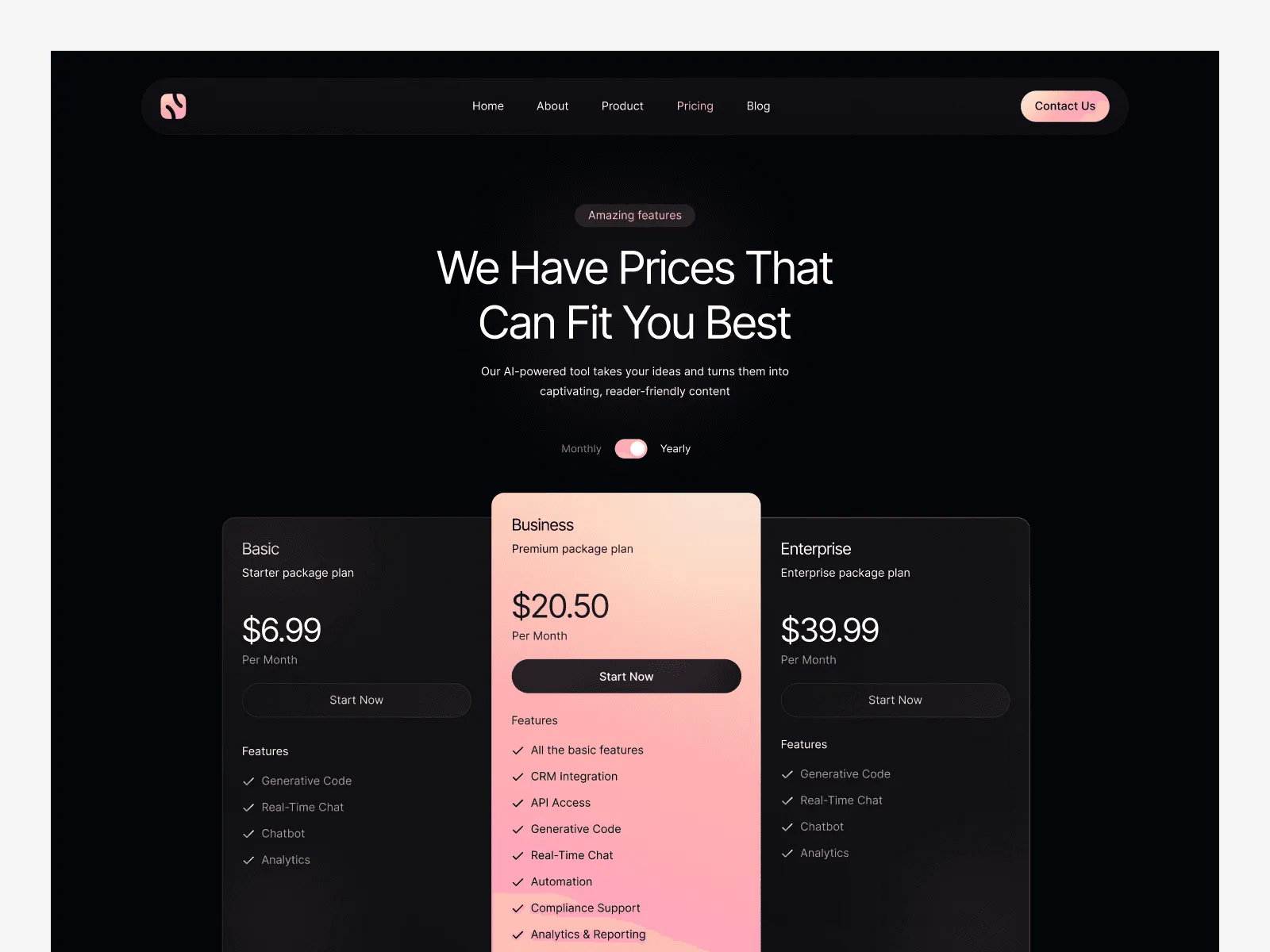 Hurix - SaaS Website Template preview 9