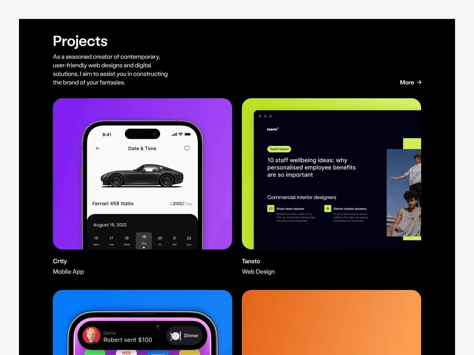 Joey Personal - Portfolio Website Template preview 2