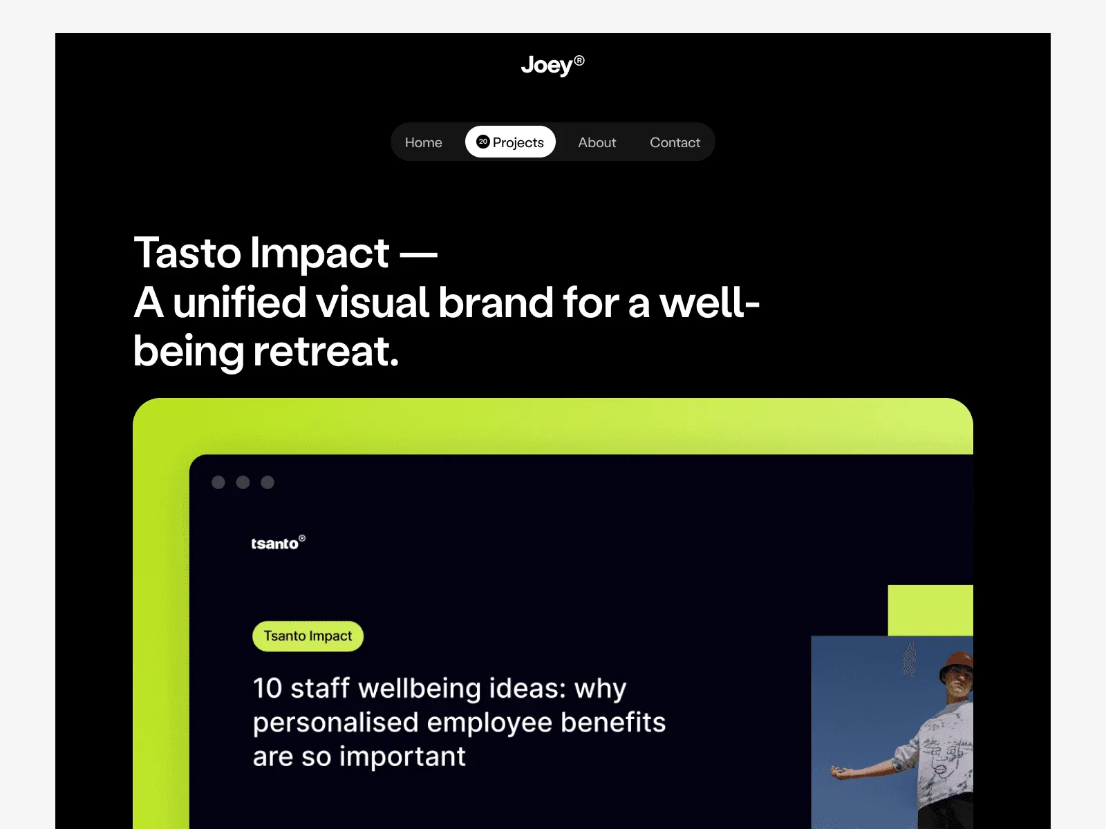 Joey Personal - Portfolio Website Template preview 6