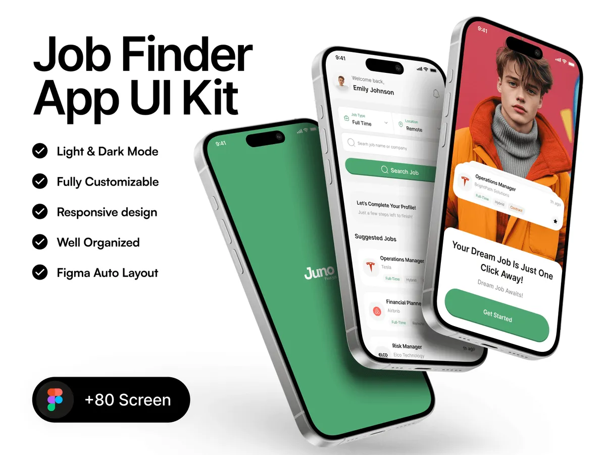 Juno Job Finder - App UI Kit