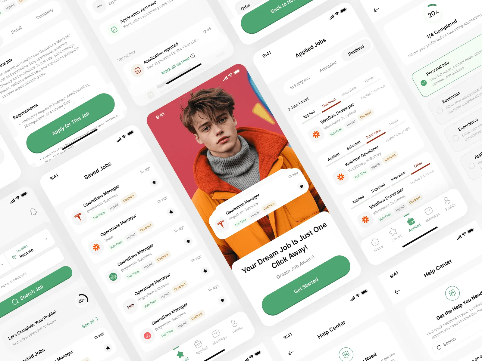 Juno Job Finder - App UI Kit preview 3