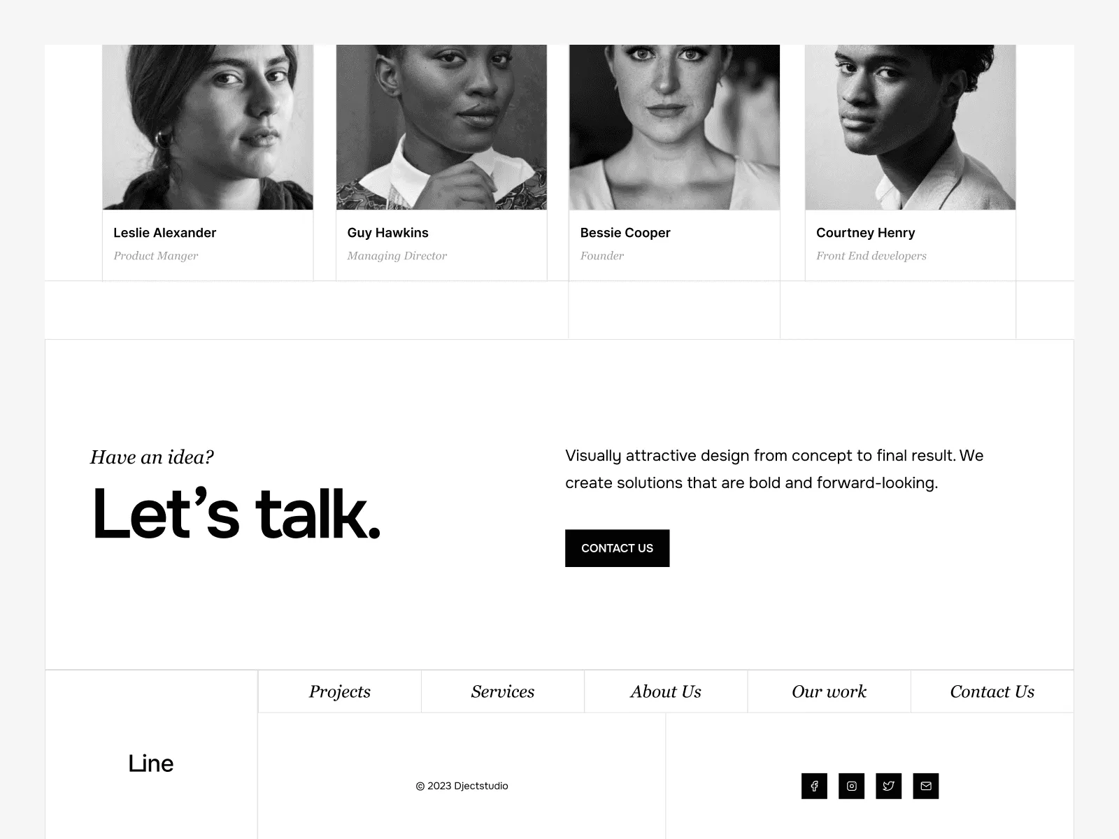 Line - Agency Website preview 6