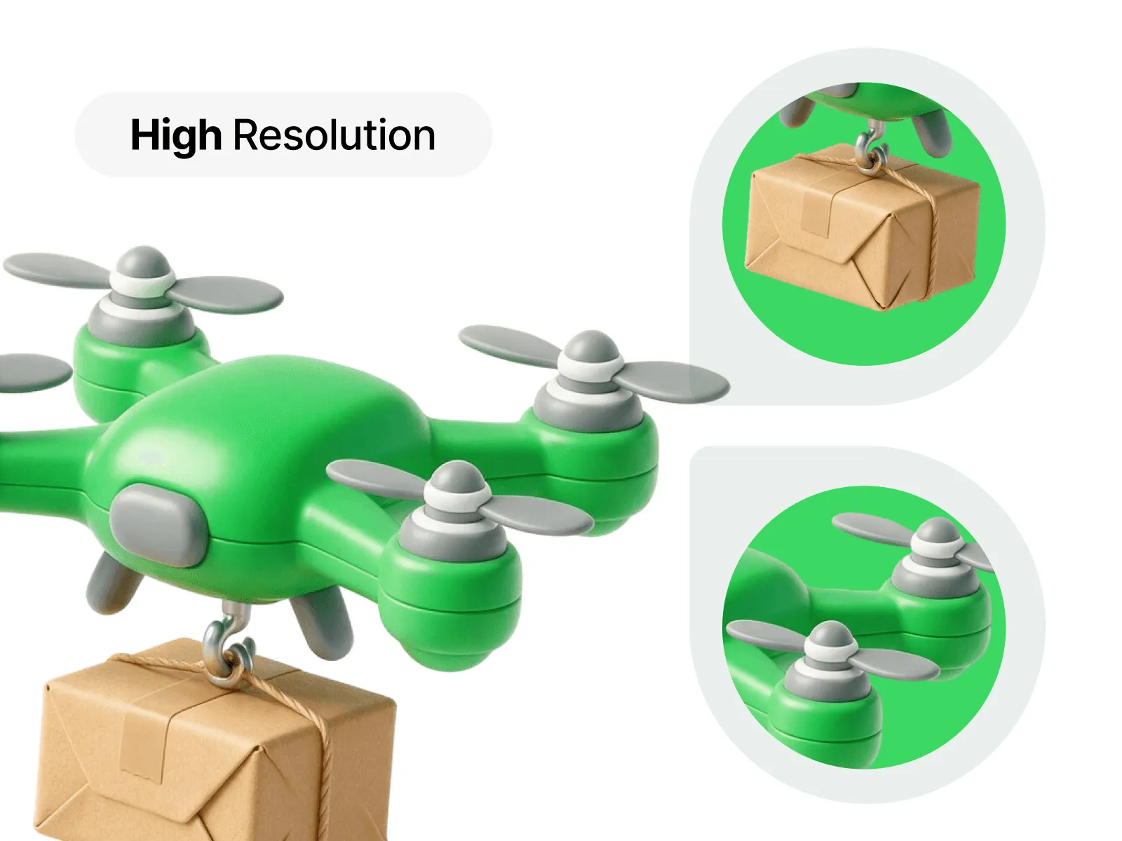 Logistics 3D Icon Set preview 3