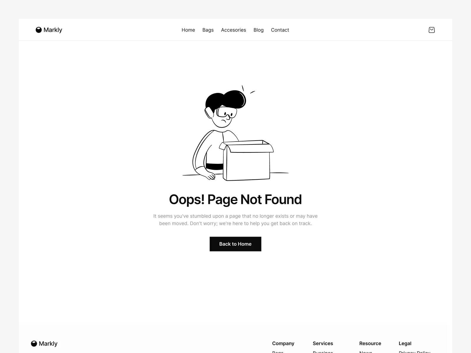 Markly Bags Shop - E-commerce Website Template preview 5