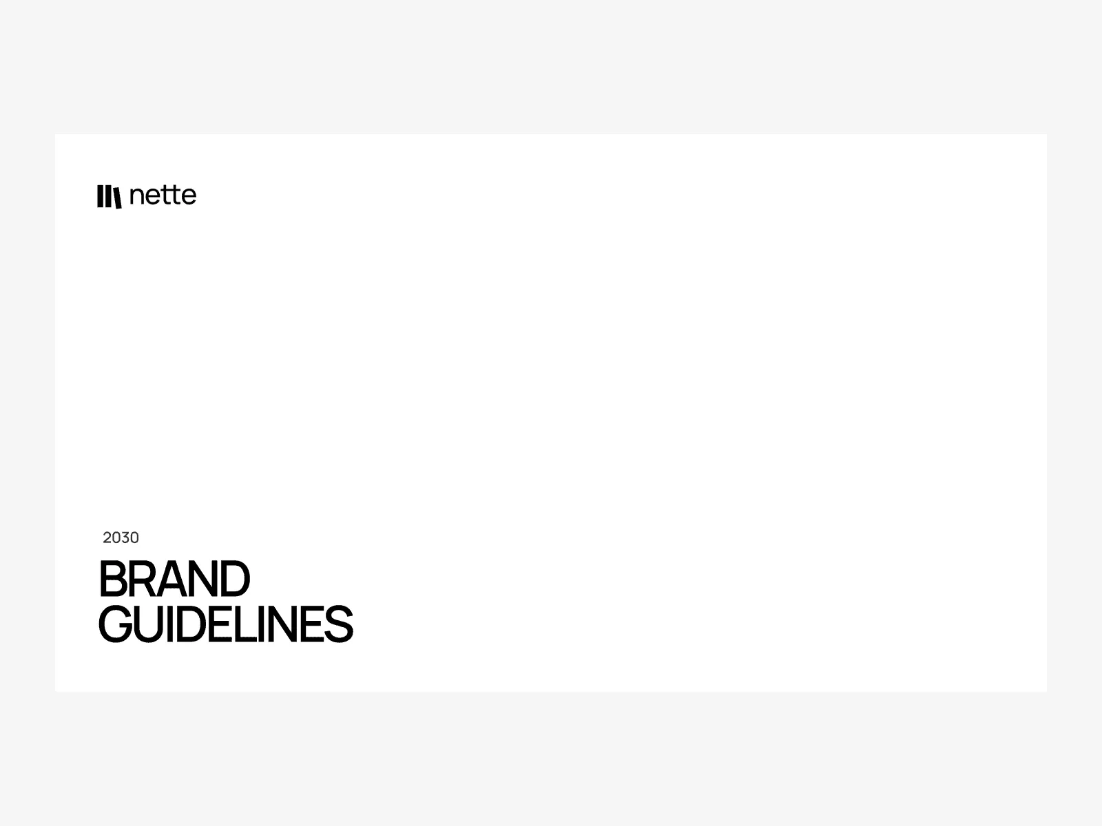 nette - Brand Guidelines Presentation preview 1