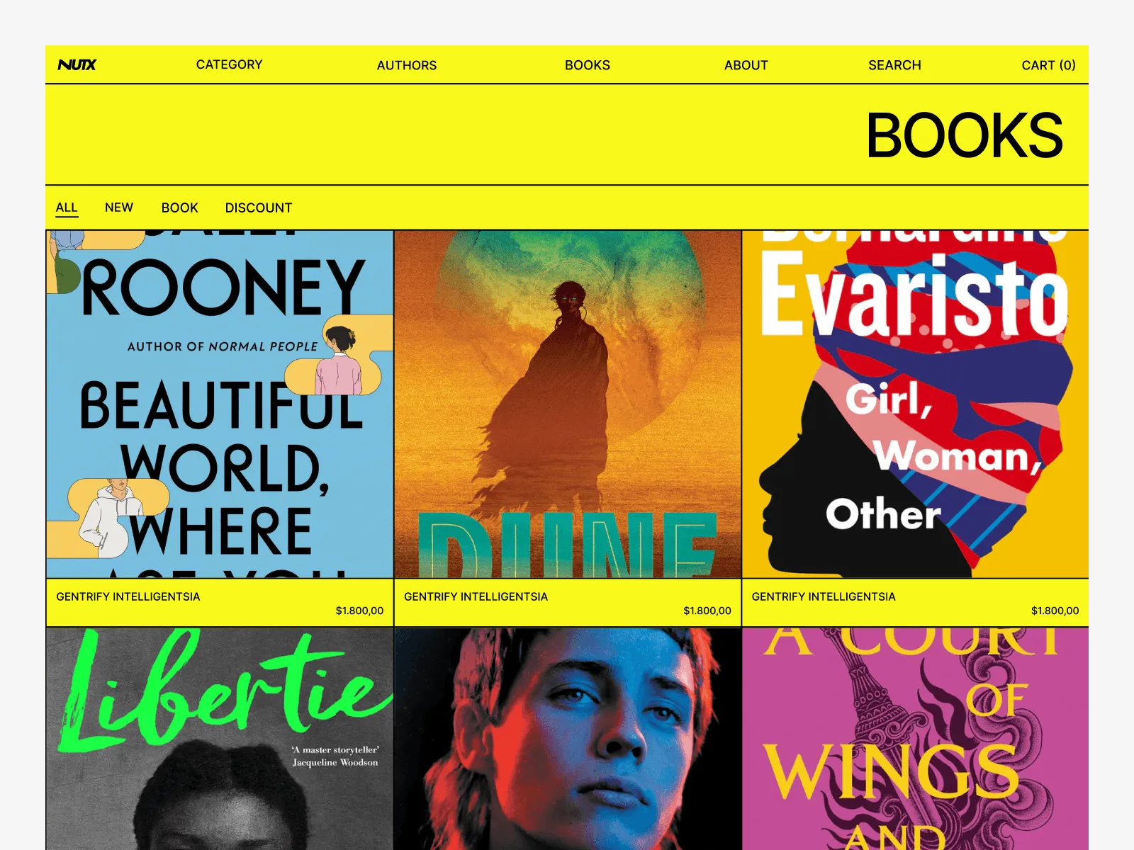 Nutx Book Store - Website Template preview 5
