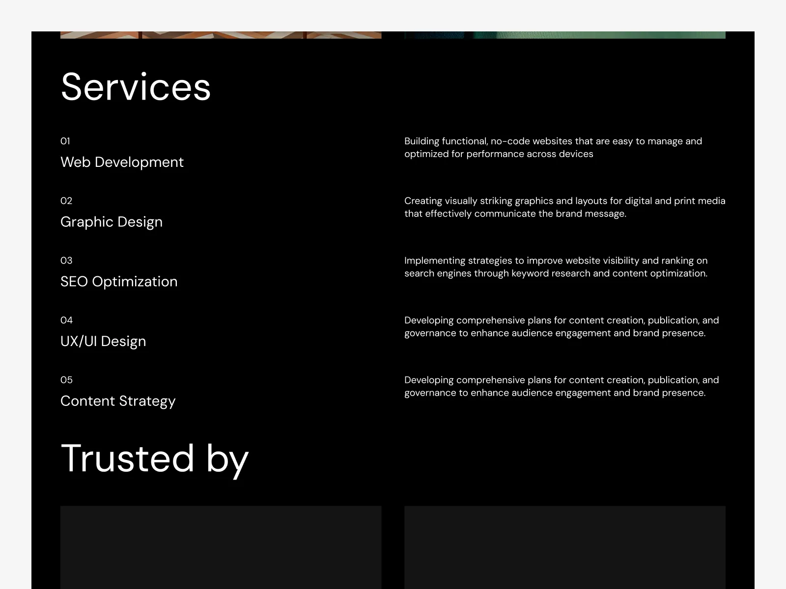 Olevia Stain - Portfolio Website Template preview 3