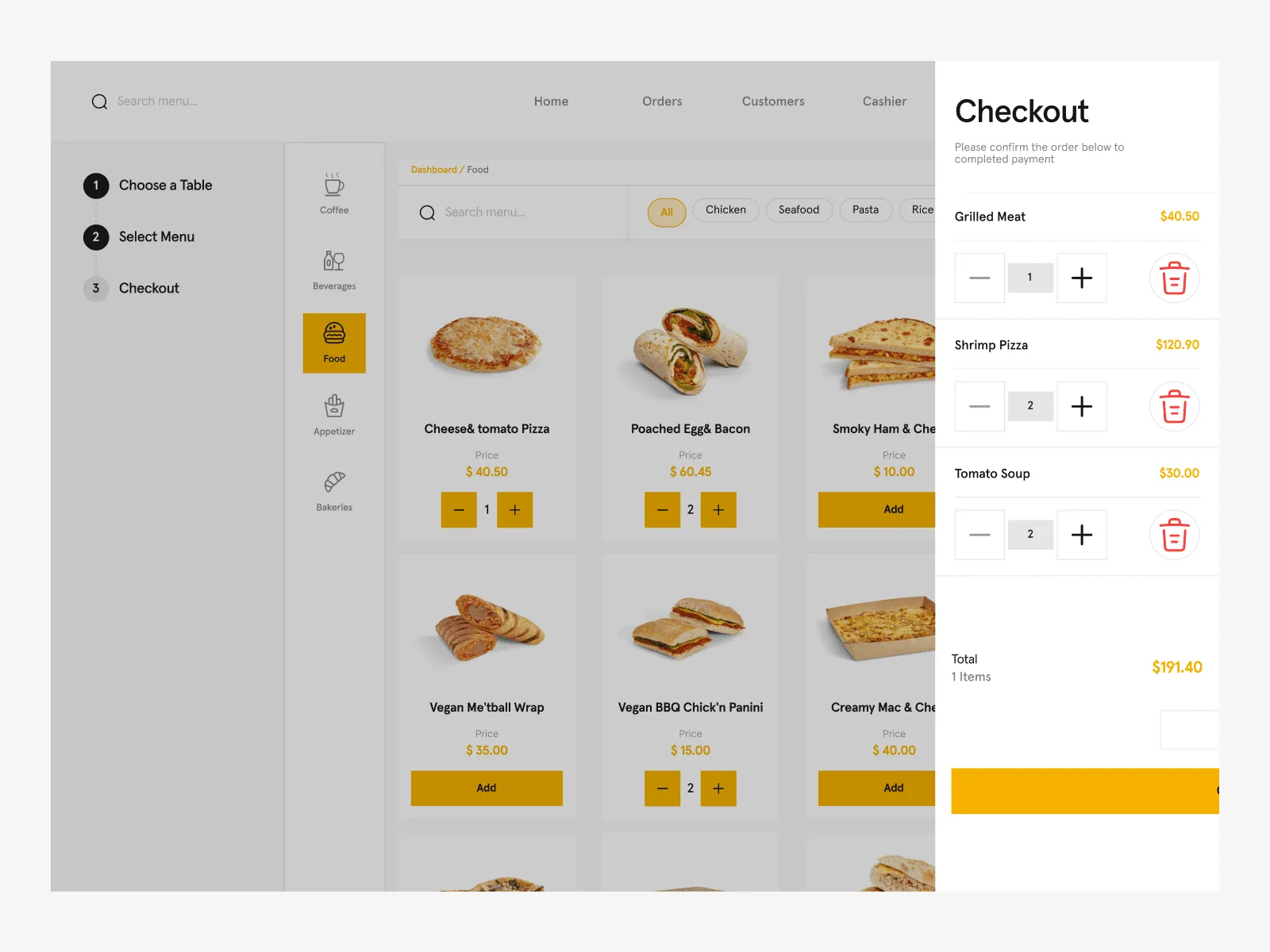 Point of Sale Dashboard - Desktop UI Kit preview 3