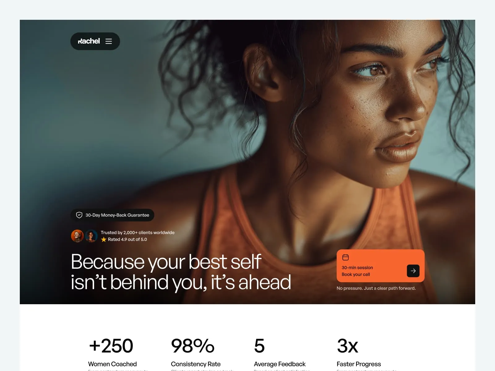 Rachel Fit - Personal Fitness Trainer Template preview 1