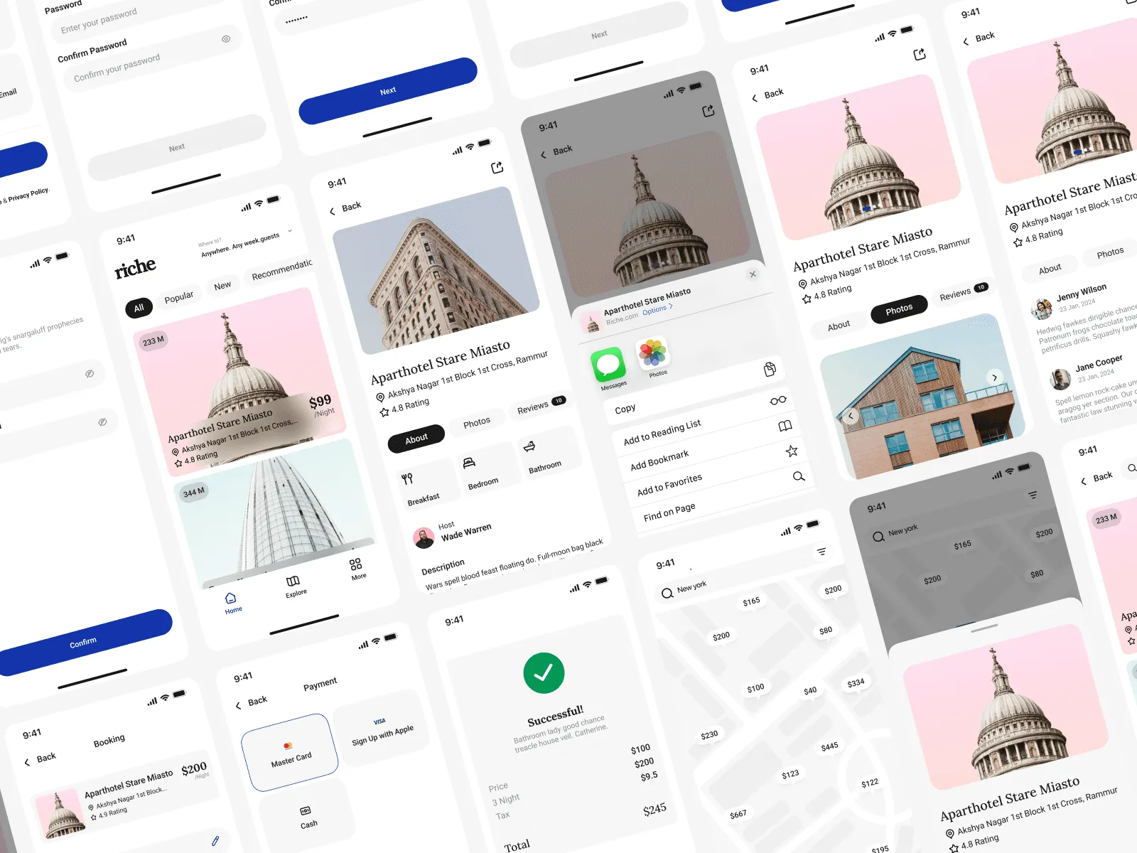 Riche Real Estate - App UI Kit preview 3