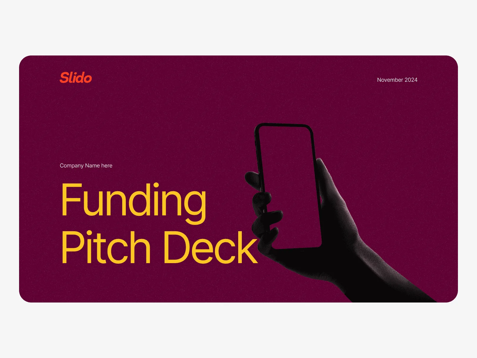 Slido Funding - Pitch Deck Presentation preview 2