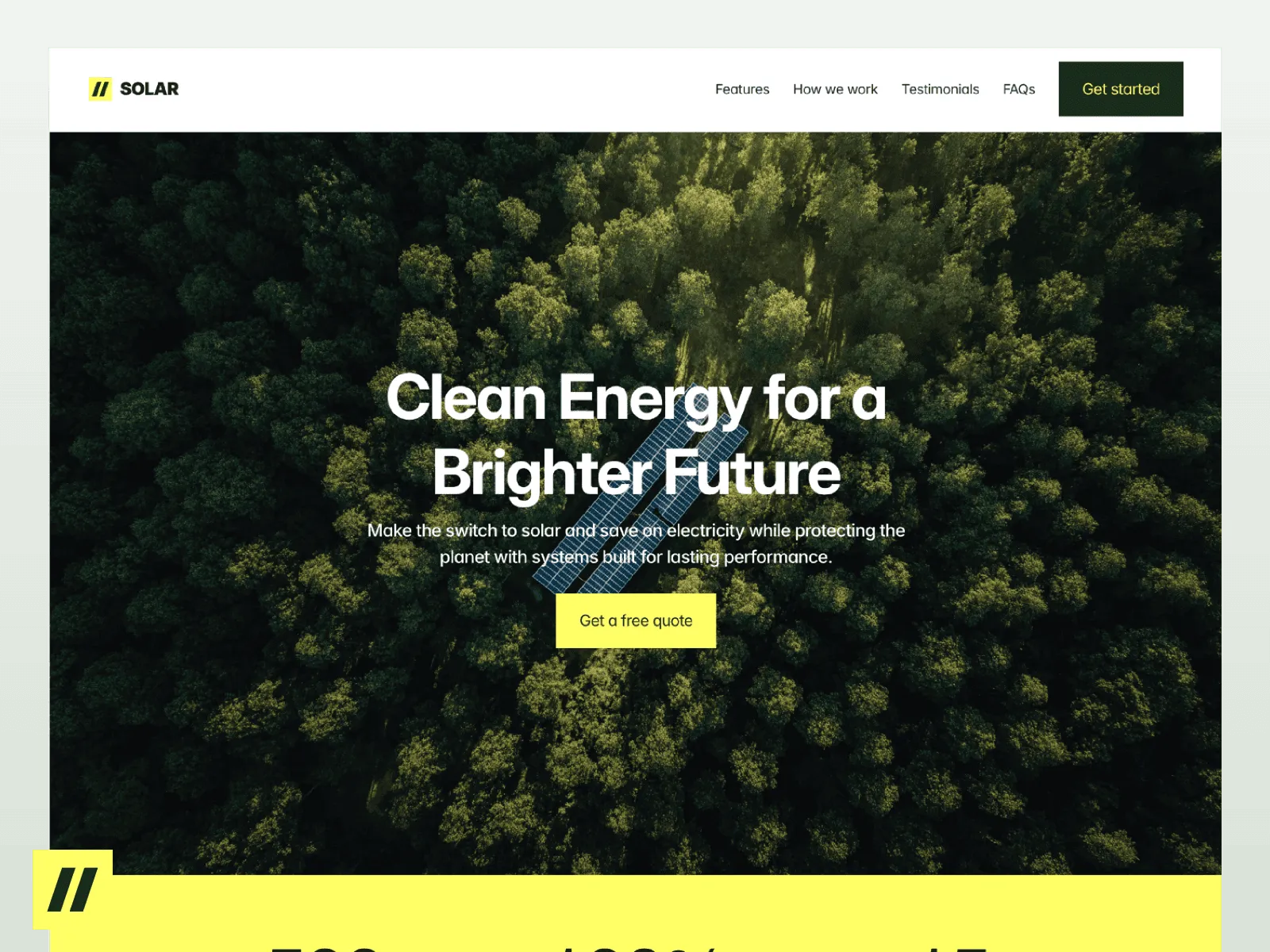 Solar Noor - Solar Energy Website Template preview 2