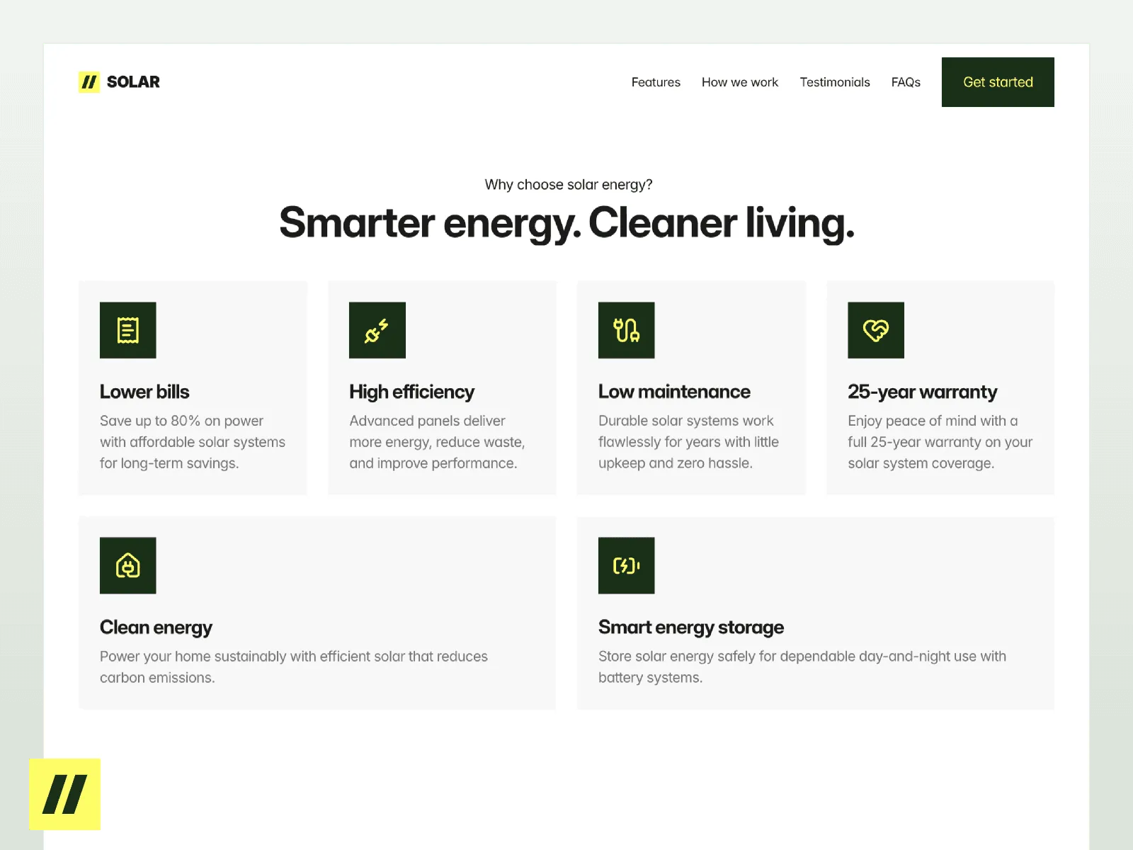 Solar Noor - Solar Energy Website Template preview 4