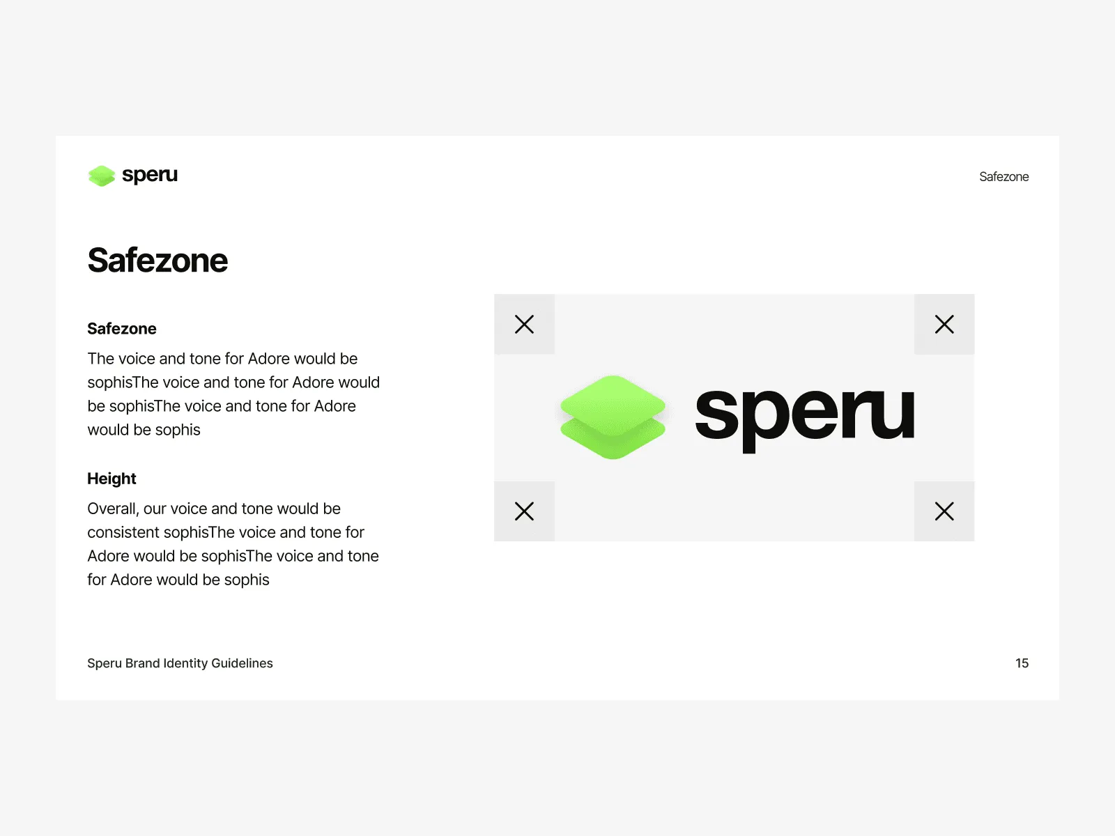 Speru - Brand Identity Guidelines Presentation preview 3