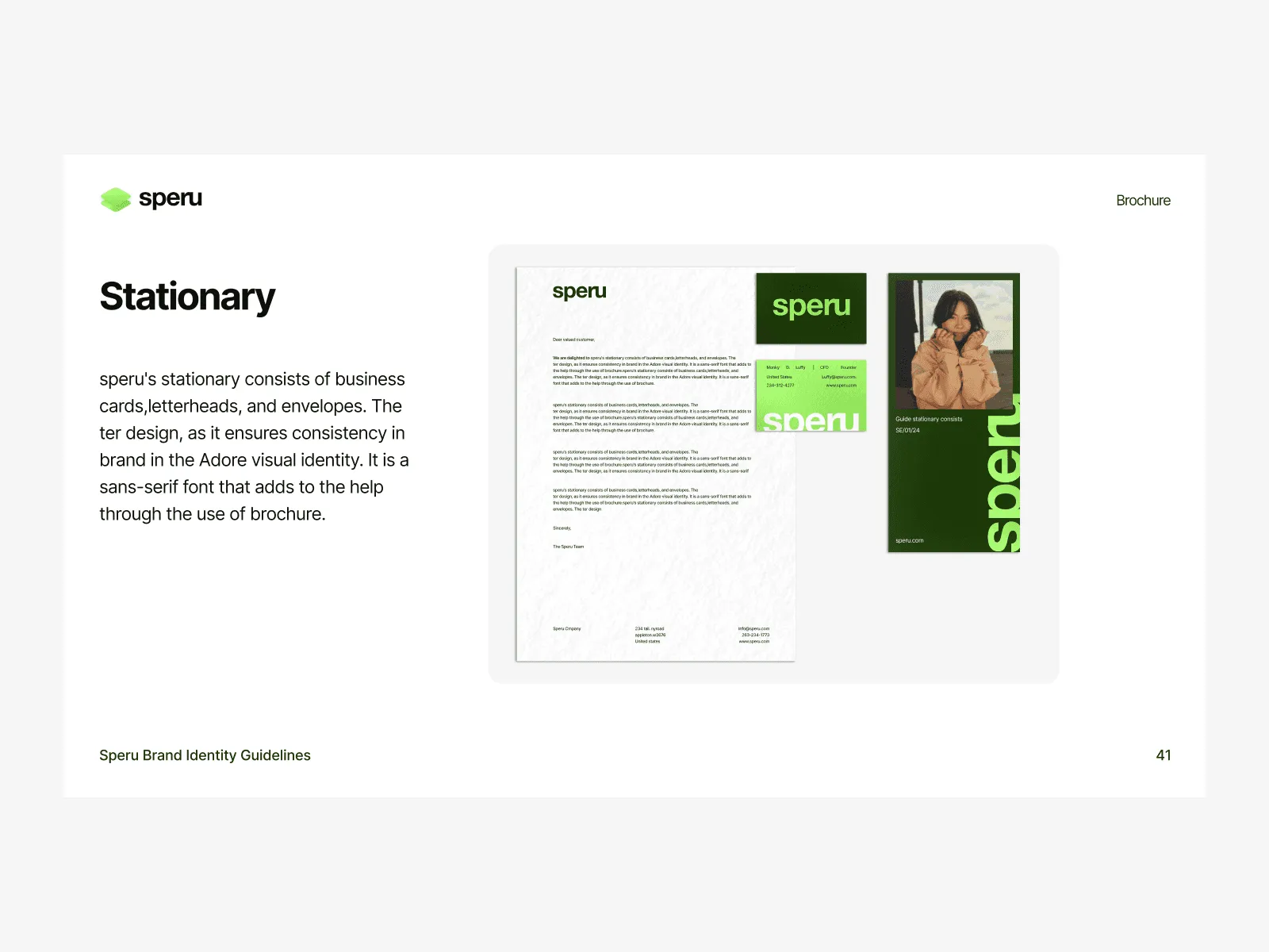 Speru - Brand Identity Guidelines Presentation preview 6