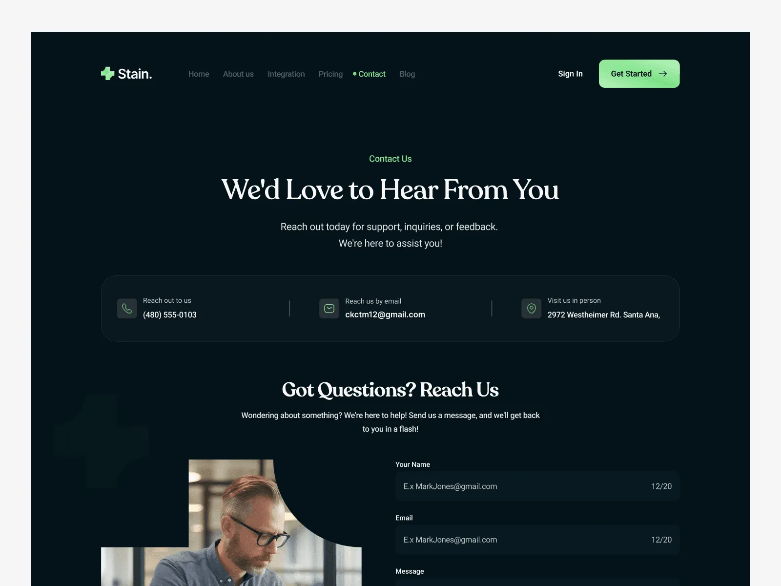 Stain SaaS - Website Template preview 4