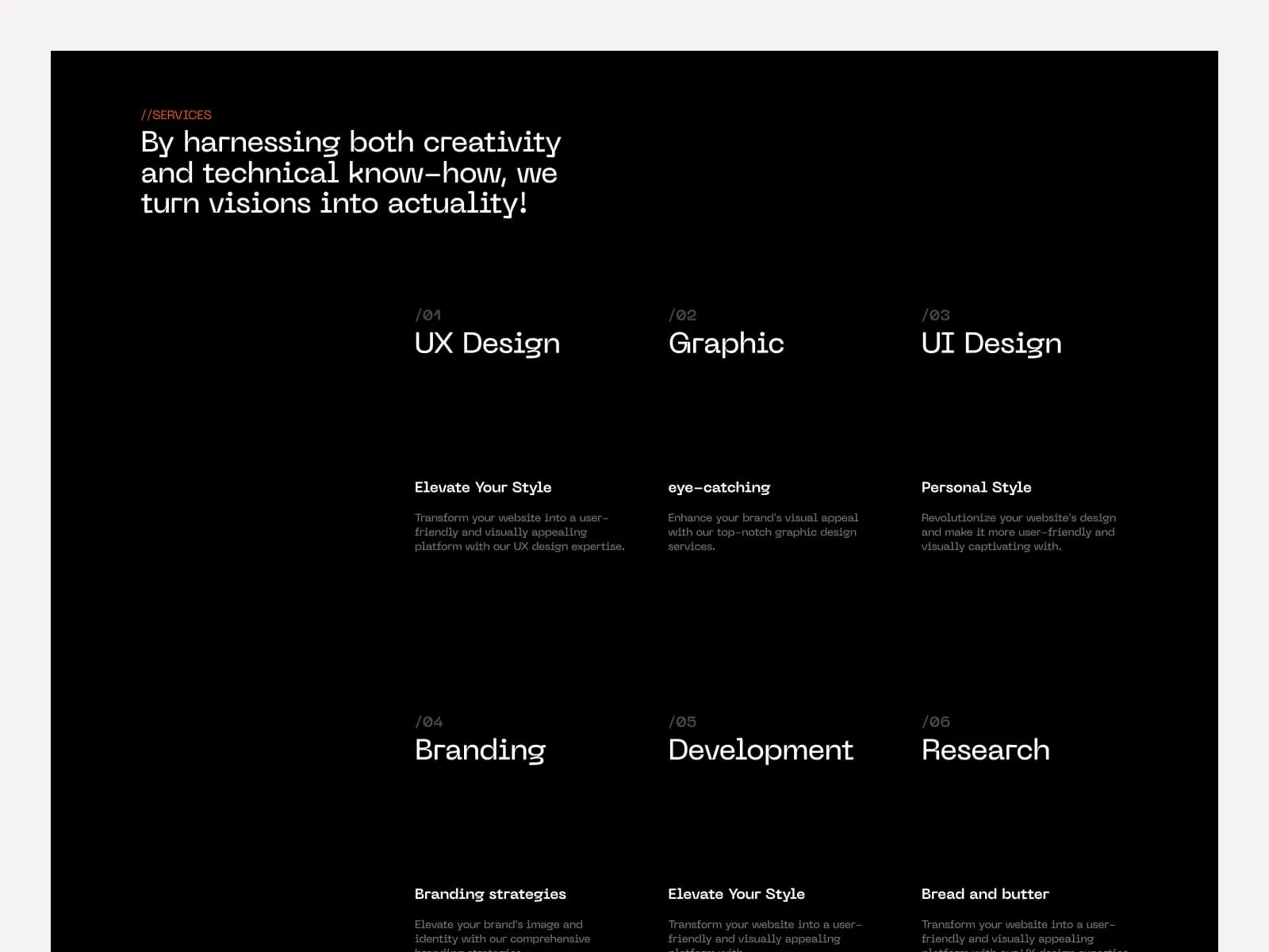 Studio X - Agency Website Template preview 2
