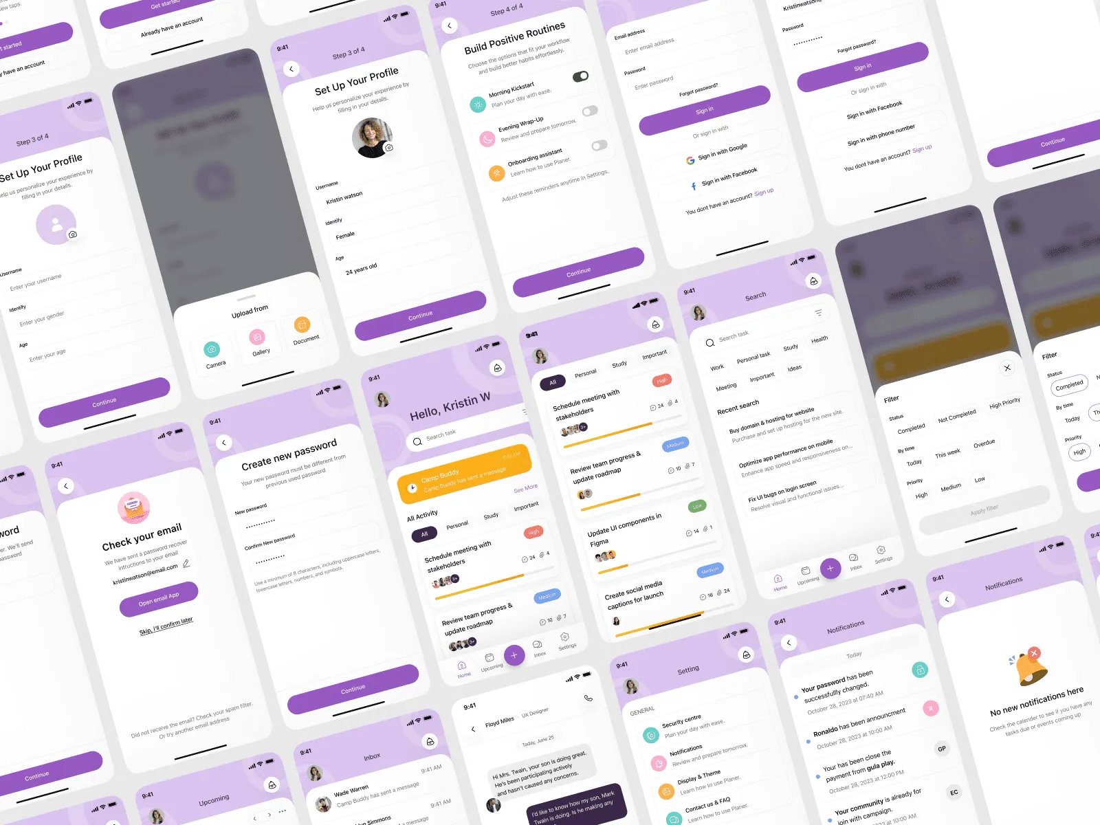 To-Do List - Mobile App UI Kit preview 2