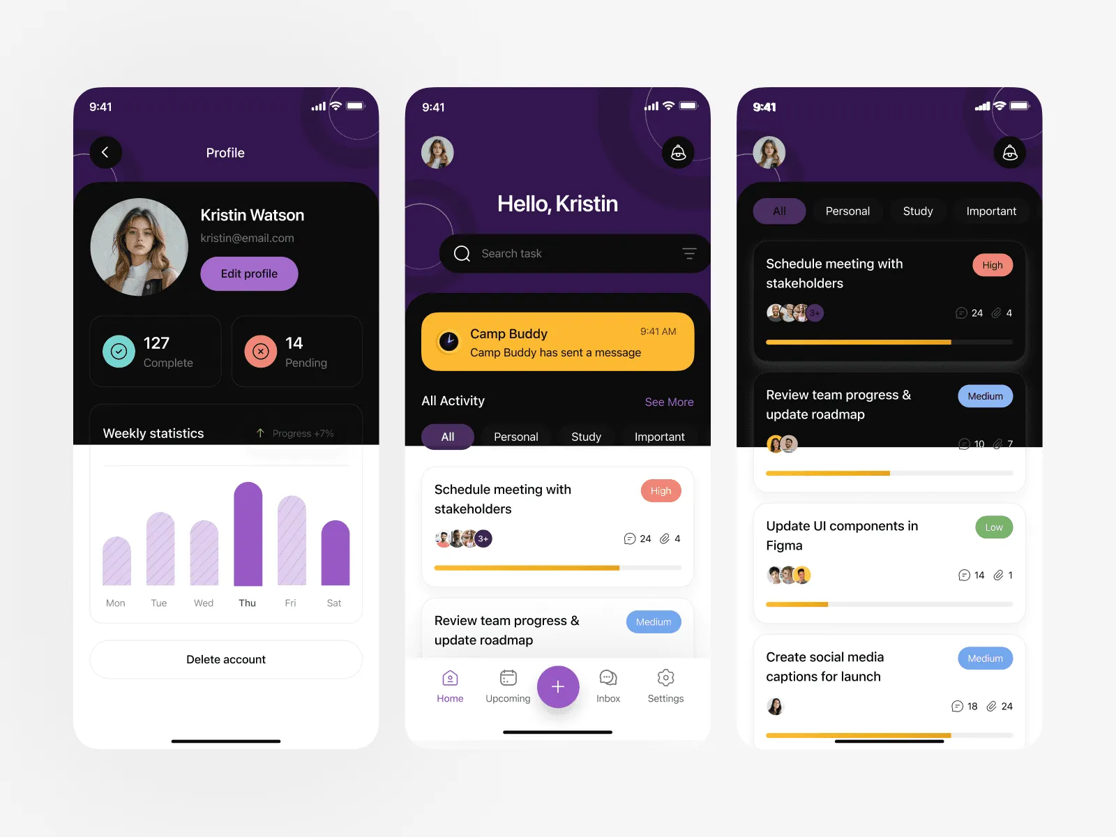 To-Do List - Mobile App UI Kit preview 4