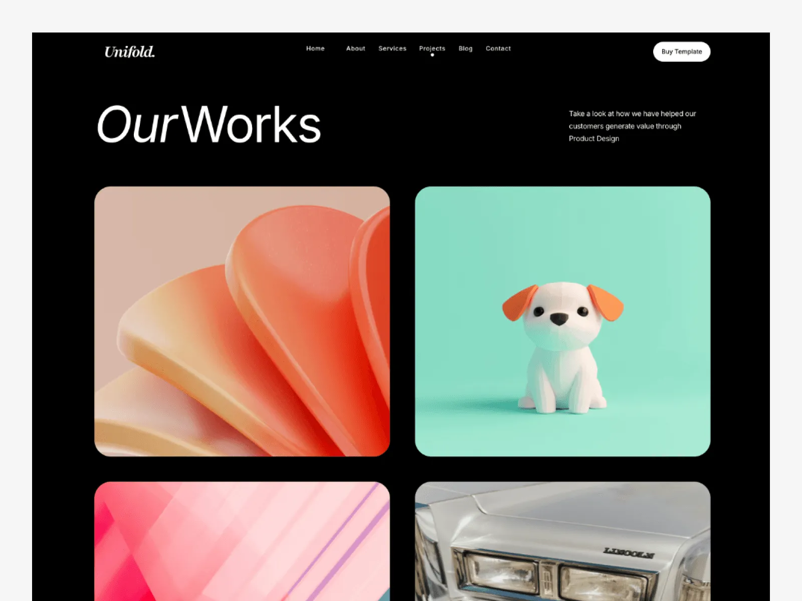 Unifold - Creative Agency Website Template preview 4